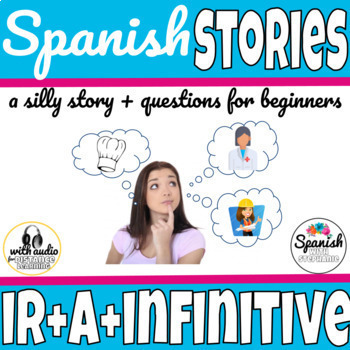 Preview of ir + a + infinitive Spanish story  ir a infinitive  el verbo ir reading comp