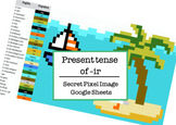 ir (to go) Present Tense Conjugations Pixel Art Secret Image