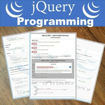 Preview of jQuery Complete Curriculum for computer science and programming.