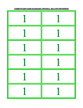 Preview of place value cards: pocket chart