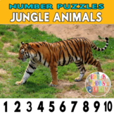 Number Strip Puzzles for Jungle Animals | Number Order and