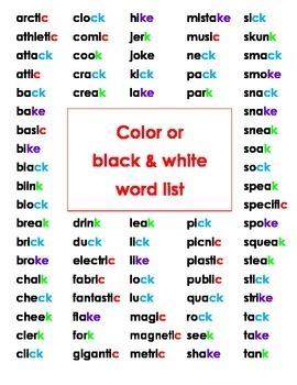 k bingo c ck k ke words by learning fun tpt