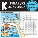 k, ck, ke, c (Final /k/ spellings) Board Game