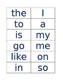 Kindergarten Sight Words suggested by TC