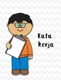 kartu bergambar topik kata kerja (flashcard verb)