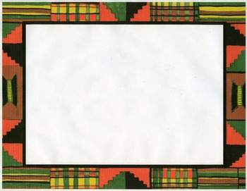 Preview of kente cloth clip art border-color