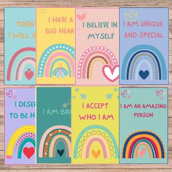 kids Positive Affirmations | Kids Affirmation Cards, Promote A Positive