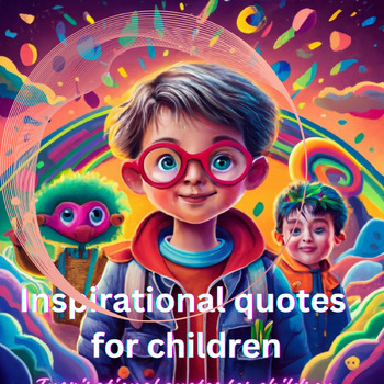 Preview of kids inspirational quote