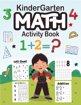 Preview of kindergarten Math Activity Book | Learning Numbers And Basic Math