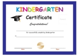 kindergarten certificate