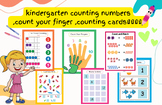 kindergarten counting numbers ,count your finger ,counting cards