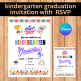 kindergarten graduation invitation Pack editable Class of 