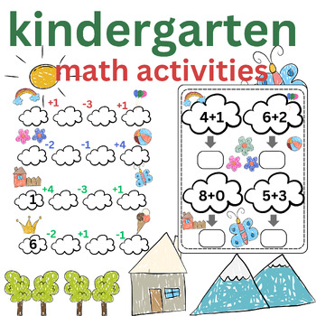 Preview of kindergarten math activities Numbers