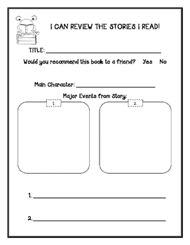 book review for kindergarten