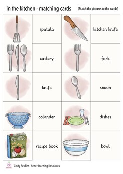Material Cooking Cards & Utensils