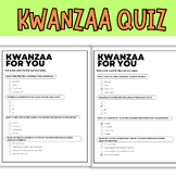 kwanzaa :Quiz | Kwanzaa Self-Awareness Quiz | Quizzes Activities