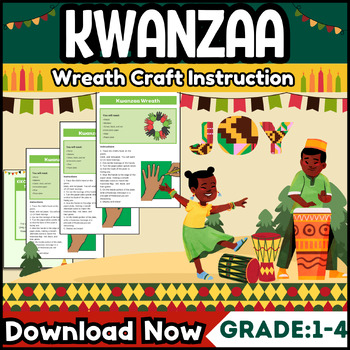 kwanzaa craft - kwanzaa wreath craft instructions - Kwanzaa Activities