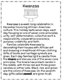 Kwanzaa Reading Passage- FREE SAMPLE!