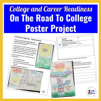 Preview of l On the Road to College Poster Project for the avid learner l Goal Setting