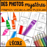 l’école French school vocabulary mystery picture puzzles