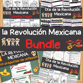 Preview of la Revolución Mexicana - Revolution Day Mexican Revolution Day Activity Bundle