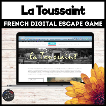 Preview of la Toussaint - French Halloween digital escape room