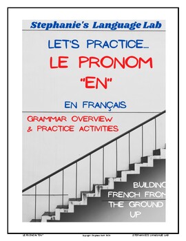 Preview of le pronom EN en français : EN in French