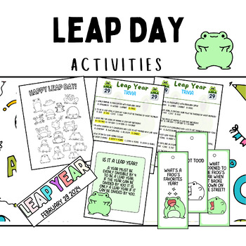 Preview of leap year 2024 activities bundle