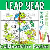 leaping into leap year 2024 collaborative coloring poster 