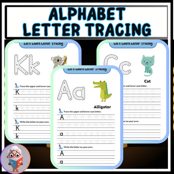 Preview of learn letter tracing - workbook