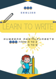 learn with practice to write letters and numbers cursive w