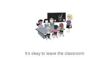 Preview of leaving the classroom for help social story