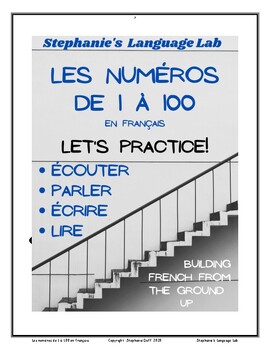 Preview of les NUMÉROS de 1 à 100 en français / the NUMBERS from 1-100 in French