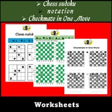 les coordonnés de la pièce notation, Chess sudoku , Checkm