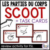 les parties du corps French scoot game and task cards