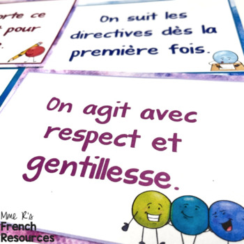 French class rules posters LES RÈGLES by Mme R's French Resources