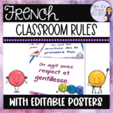 French class rules posters LES RÈGLES