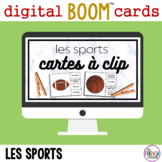 les sports French vocabulary BOOM clip cards