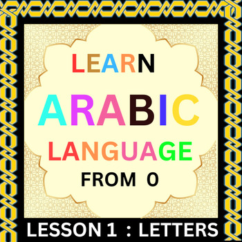 Preview of lesson 1 Arabic Alphabet Adventure start learning Arabic from zero
