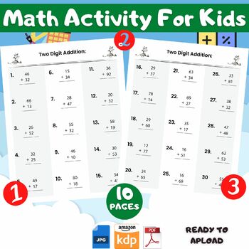 Preview of let it rain! Math Activities for Upper Elementary Kids