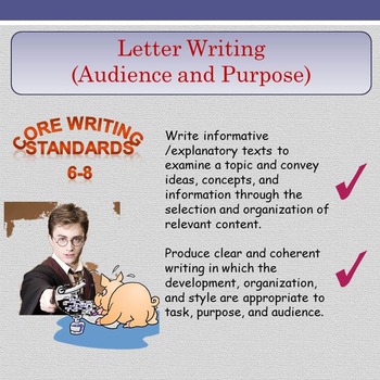 Preview of Letter Writing (Audience and Purpose)
