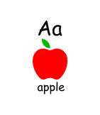 letter a like an apple of english alphabet अंग्रेजी वर्णमा