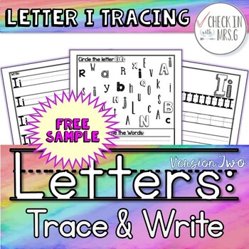 letter i tracing by Check In with Mrs G | Teachers Pay Teachers