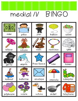  letter  l  BINGO medial position only by The Kinder 