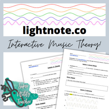 Preview of lightnote.co - Interactive Music Theory!