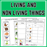 living and Nonliving Things worksheets | First and 2nd Grade