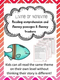 living nonliving reading comprehension and fluency leveled