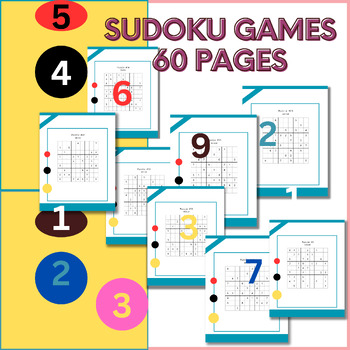 Preview of logic puzzles for 6th to 12th grade, sudoku games