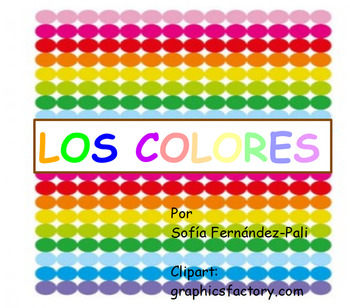 Preview of los colores for young kids