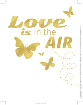 Preview of love is in the air poster - for you poster -Typography design - ready to print